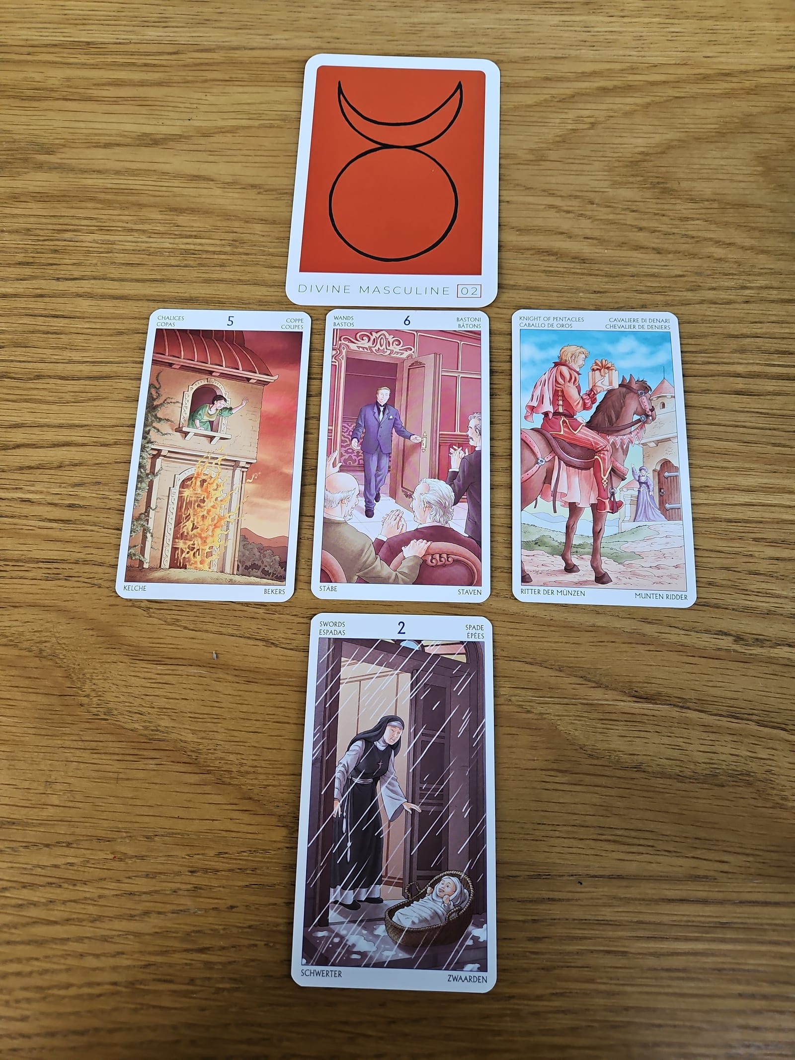 Spread photograph for Choosing Between Two Job Offers: A One-Question Tarot Reading