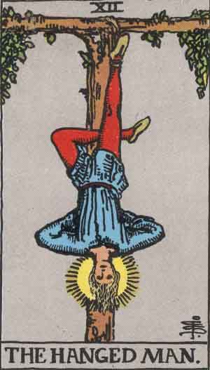 Rider Waite Smith The Hanged Man tarot card