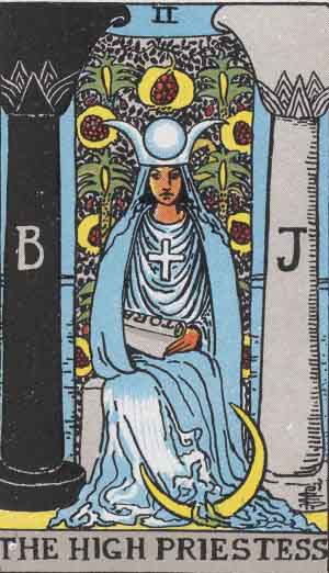 Rider Waite Smith The High Priestess tarot card